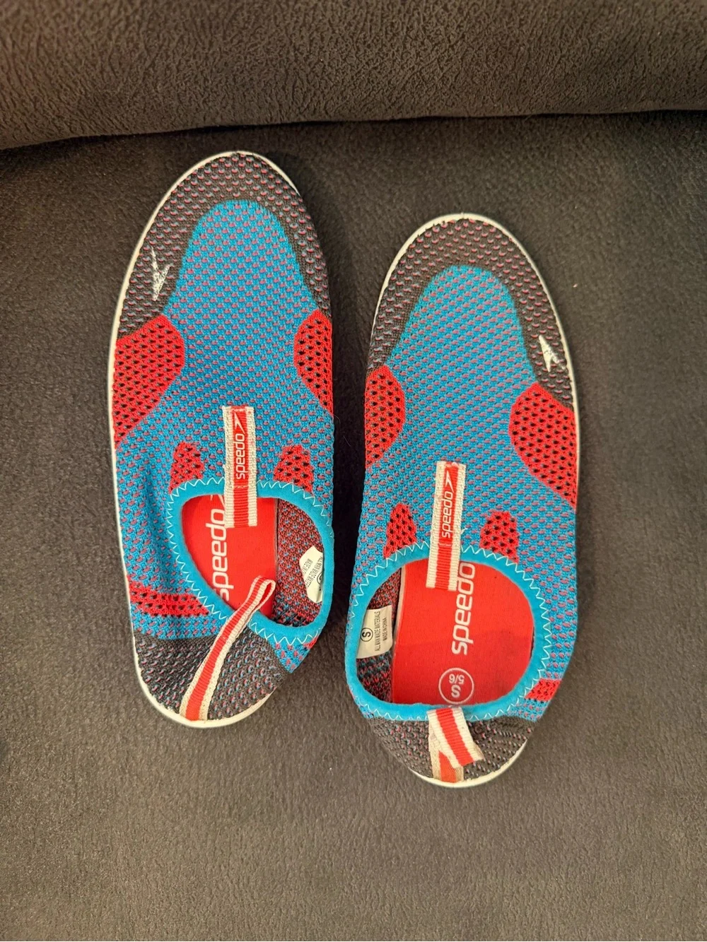 Speedo Kids Red & Blue Mesh Water Shoes